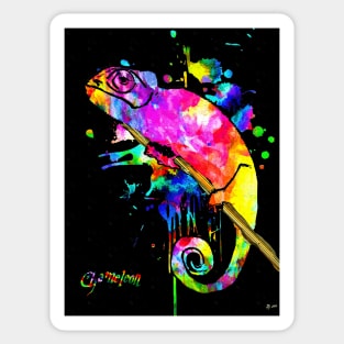 Chameleon Splash Sticker